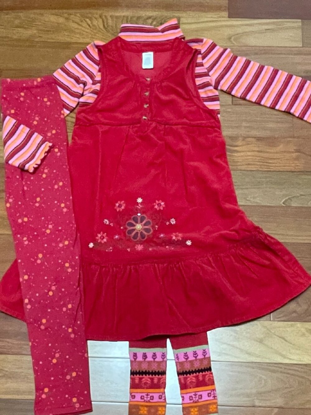 Gymboree Peruvian Doll top/jumper leggings set size 9